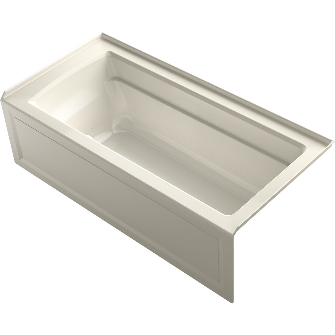 Archer 66" X 32" Integral Apron Heated Bubblemassage Air Bath with Left-Hand Drain